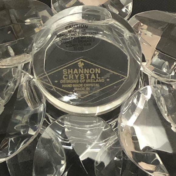 Shannon by Godinger Lighting by Design Lotus Crystal Votive Pair Candle Holders - Picture 5 of 5